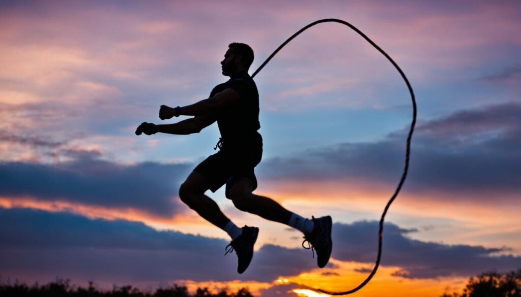 Outdoor jump rope exercises
