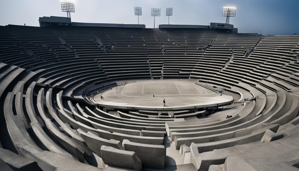 Stadium stairs