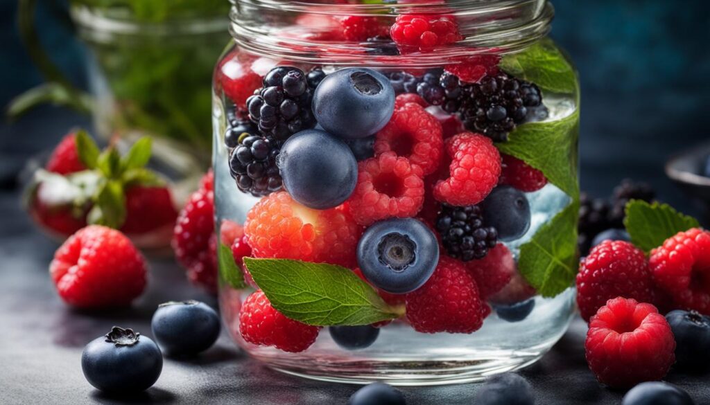 detox water with berries