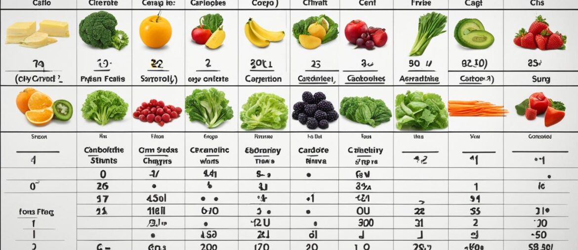 food portion control chart