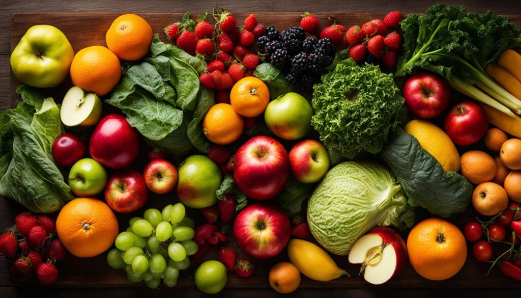 fruits and vegetables