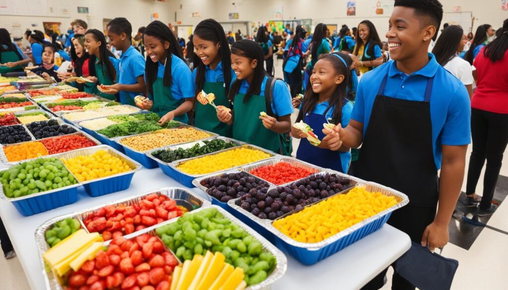 healthy food options at school events