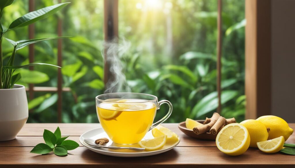lemon ginger tea for detoxification