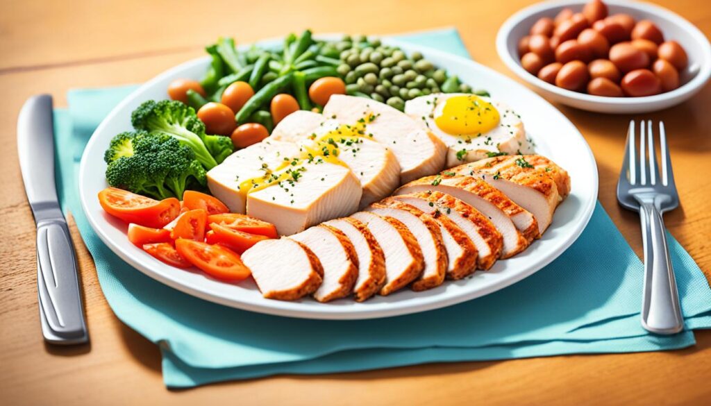 High-protein diet for belly fat loss