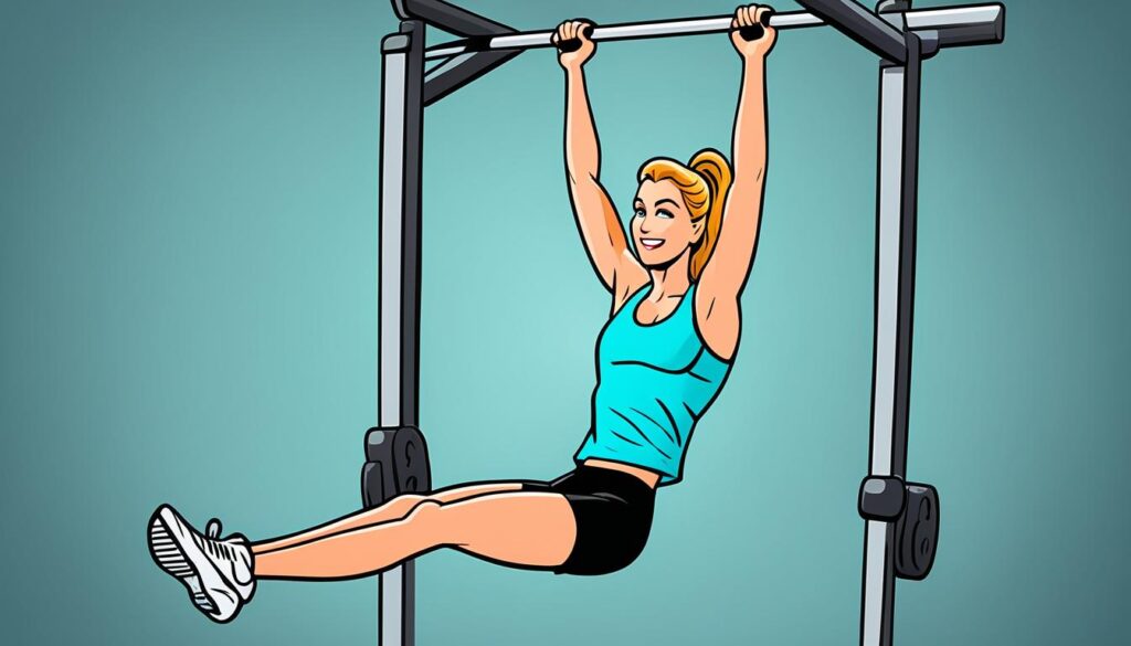 hanging leg raises exercise