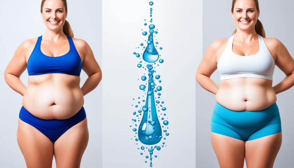 impact of hydration on belly fat