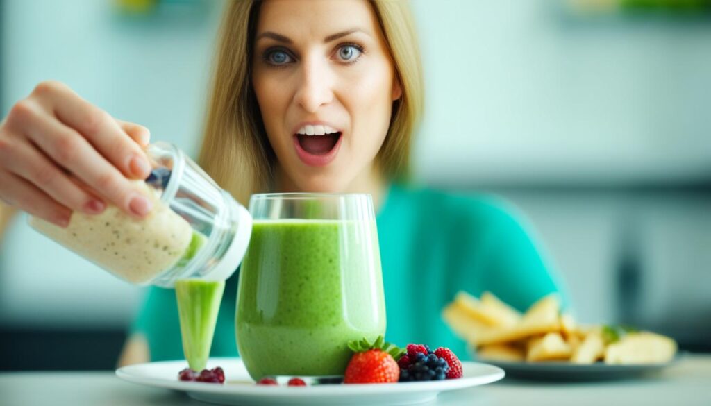 Appetite control with smoothies