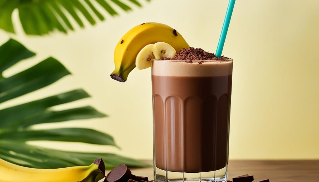 banana-cocoa smoothie