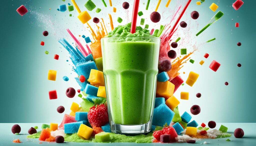 high sugar content in smoothies